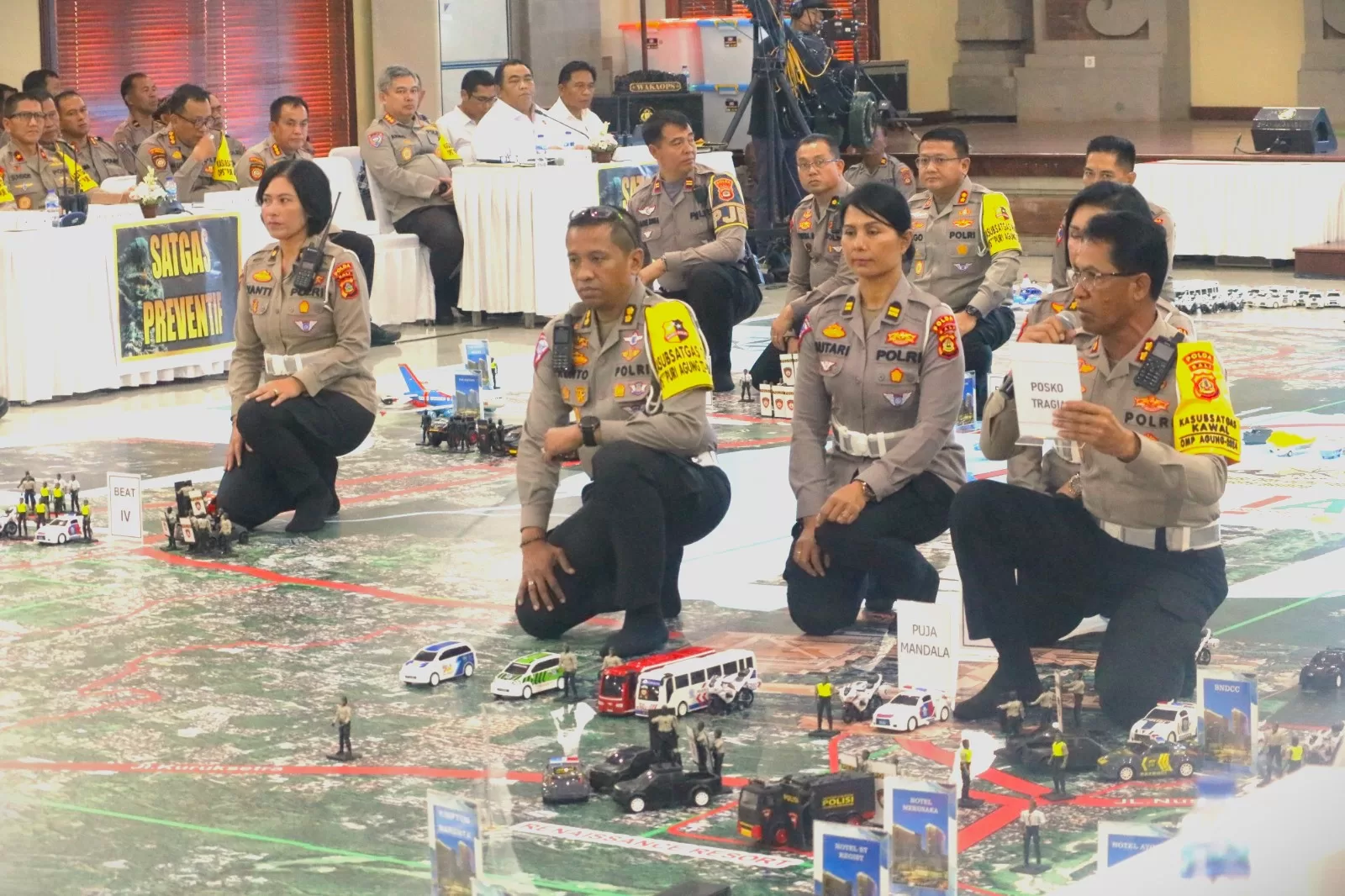 Operasi Puri Agung II, Polri Menggelar Tactical Floor Game (TFG). (hms for BacainD.com)