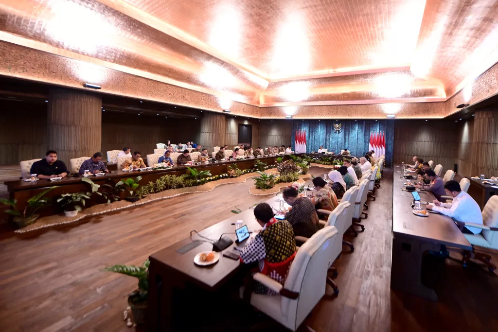 Suasana sidang Kabinet Paripurna di Istana Garuda. (Dok. Biro Pers, Media, dan Informasi Sekretariat Presiden)