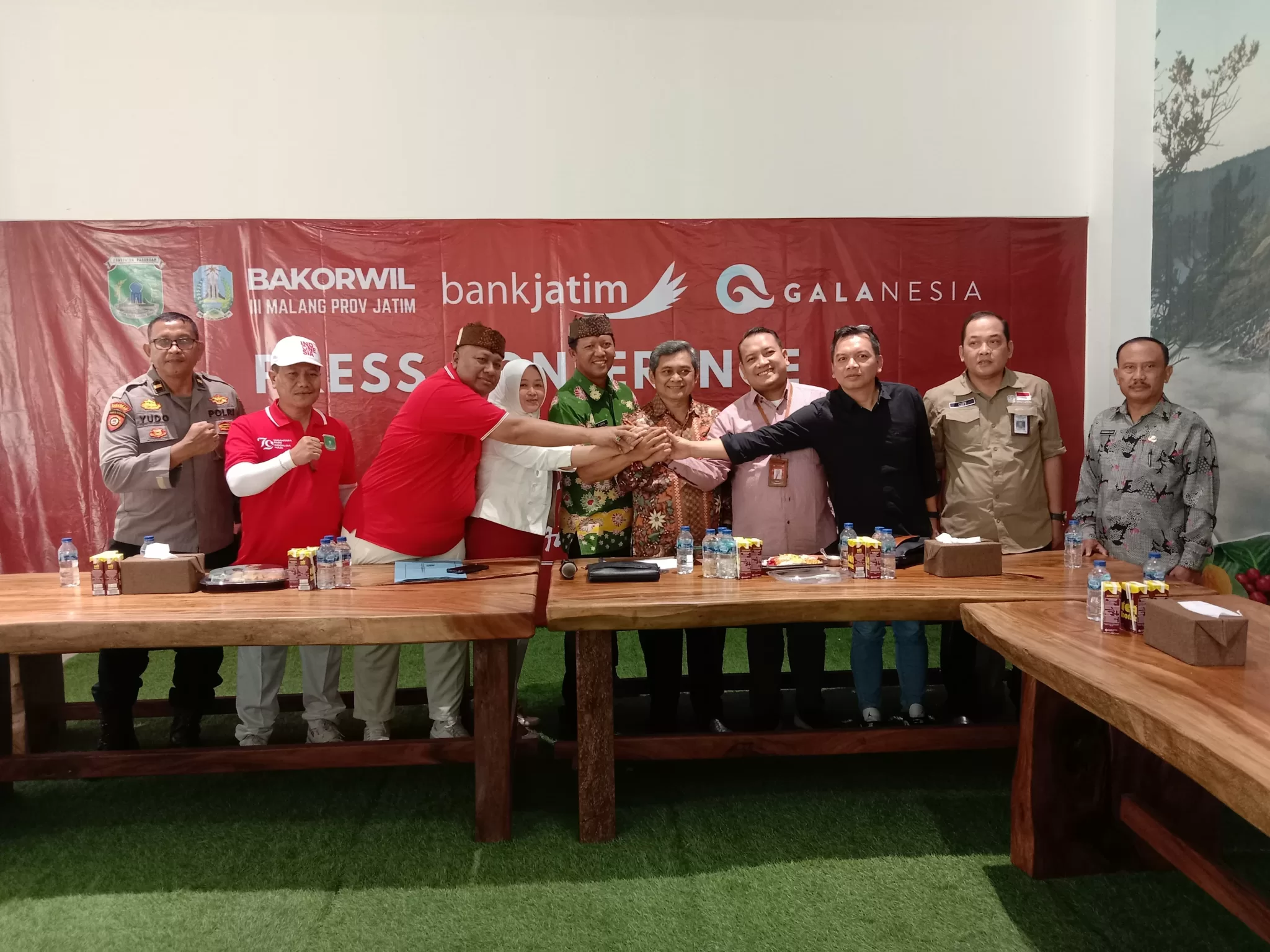 suasana saat pembukaan Bromo Marathon ke 11 di Gedung Pemkab Pasuruan (BM)