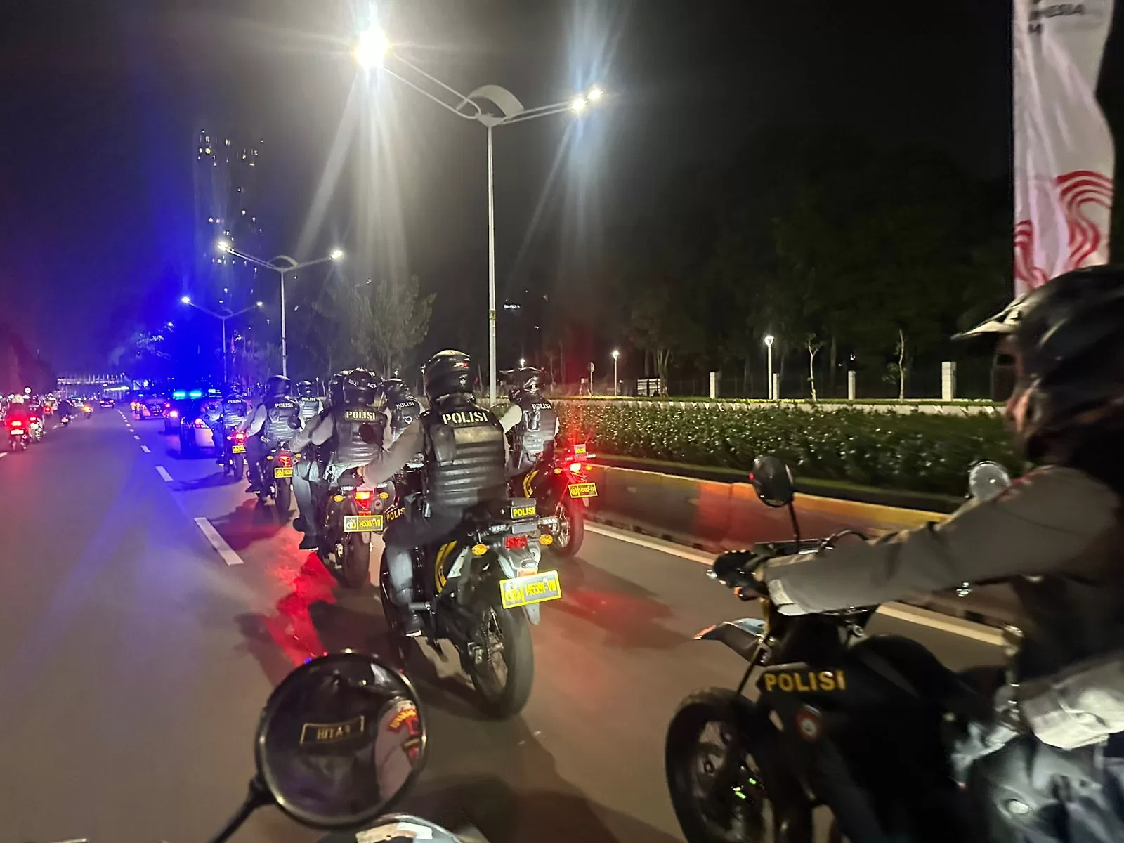 Tim 3P saat melaksanakna Patroli Malam. (Hms for BacainD.com)