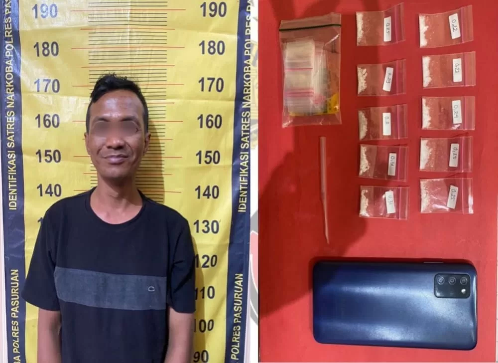 Kedua pelaku saat diamankan di Mapolres Pasuruan (Humas)