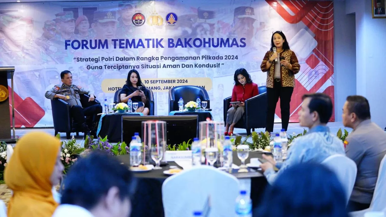 Polri Gelar Forum Tematik Bako Humas untuk pengamanan Pilkada Serentak 2024. (hms)