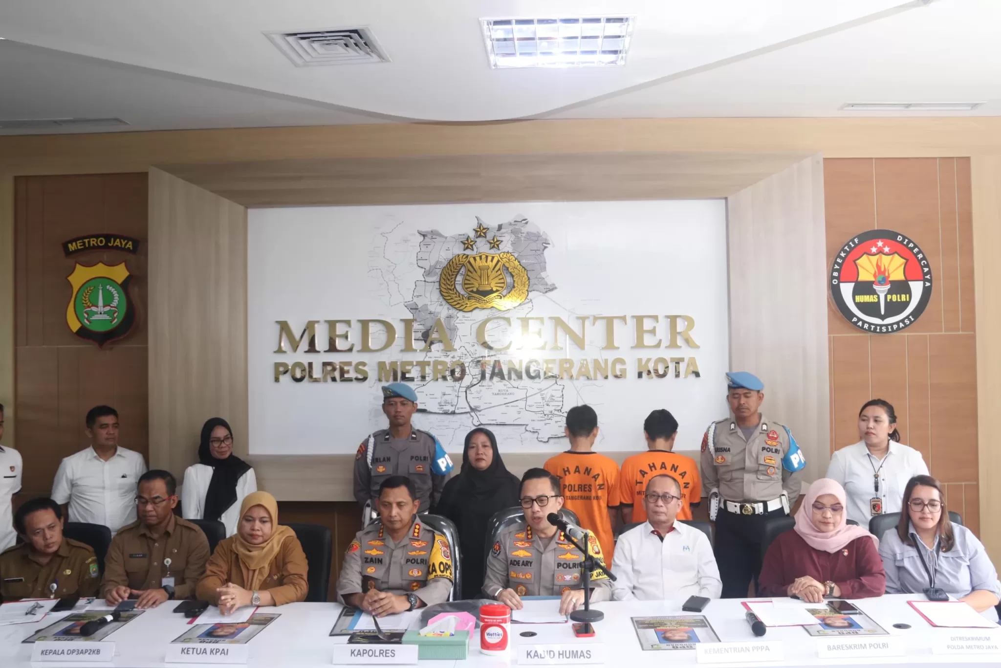 Jumpa pers, polisi ungkap Kronologi lengkap kasus pencabulan anak panti asuhan di Tangerang. (Hms)