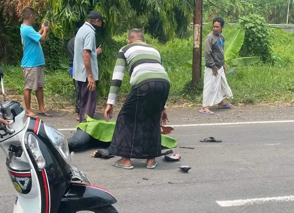 Kecelakaan Blandongan, Kota Pasuruan, Jawa Timur. (BM)