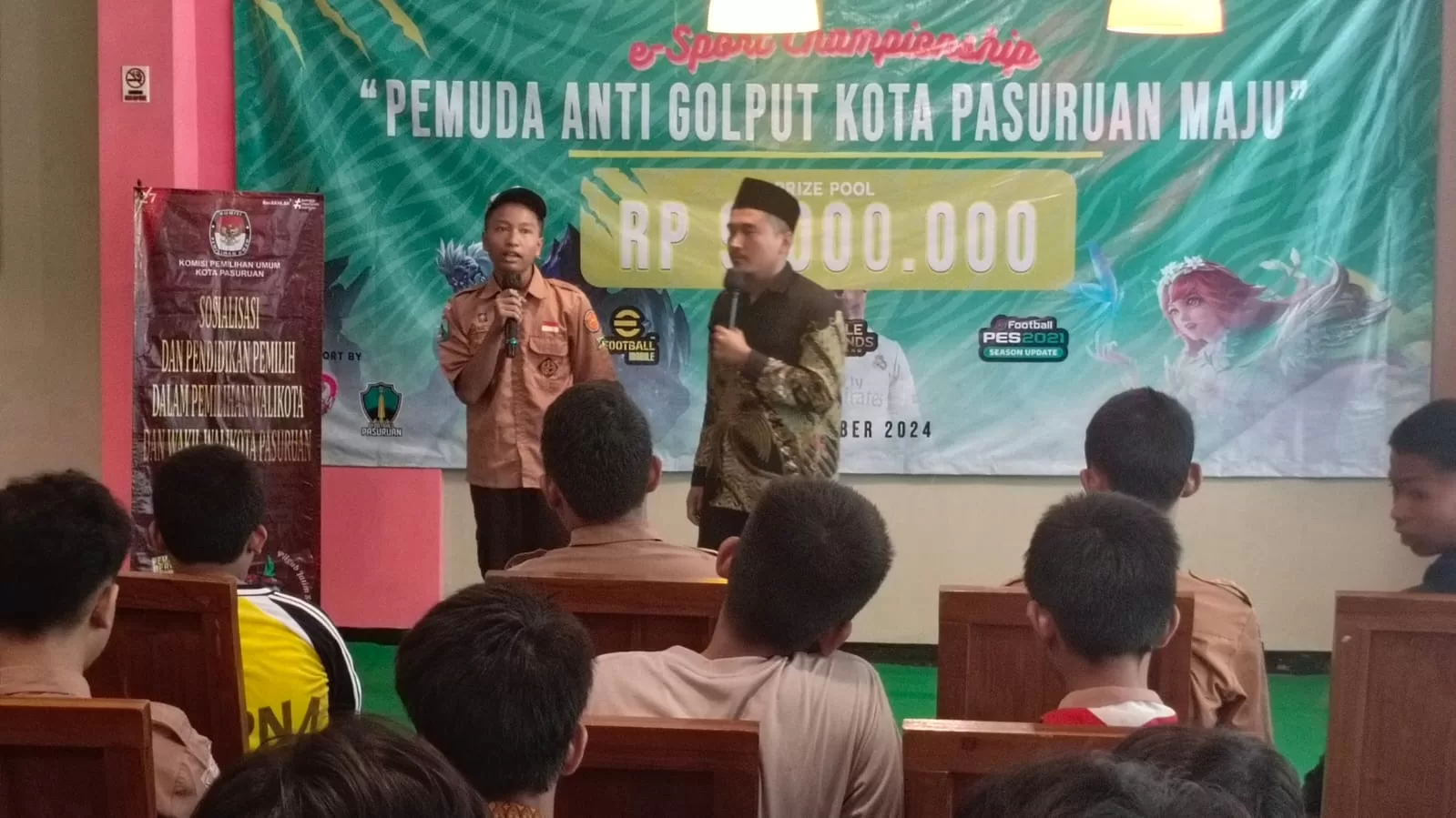 Ketua Kpu Kota Pasuruan saat mensosialisasikan pilkada 2024 (BM)