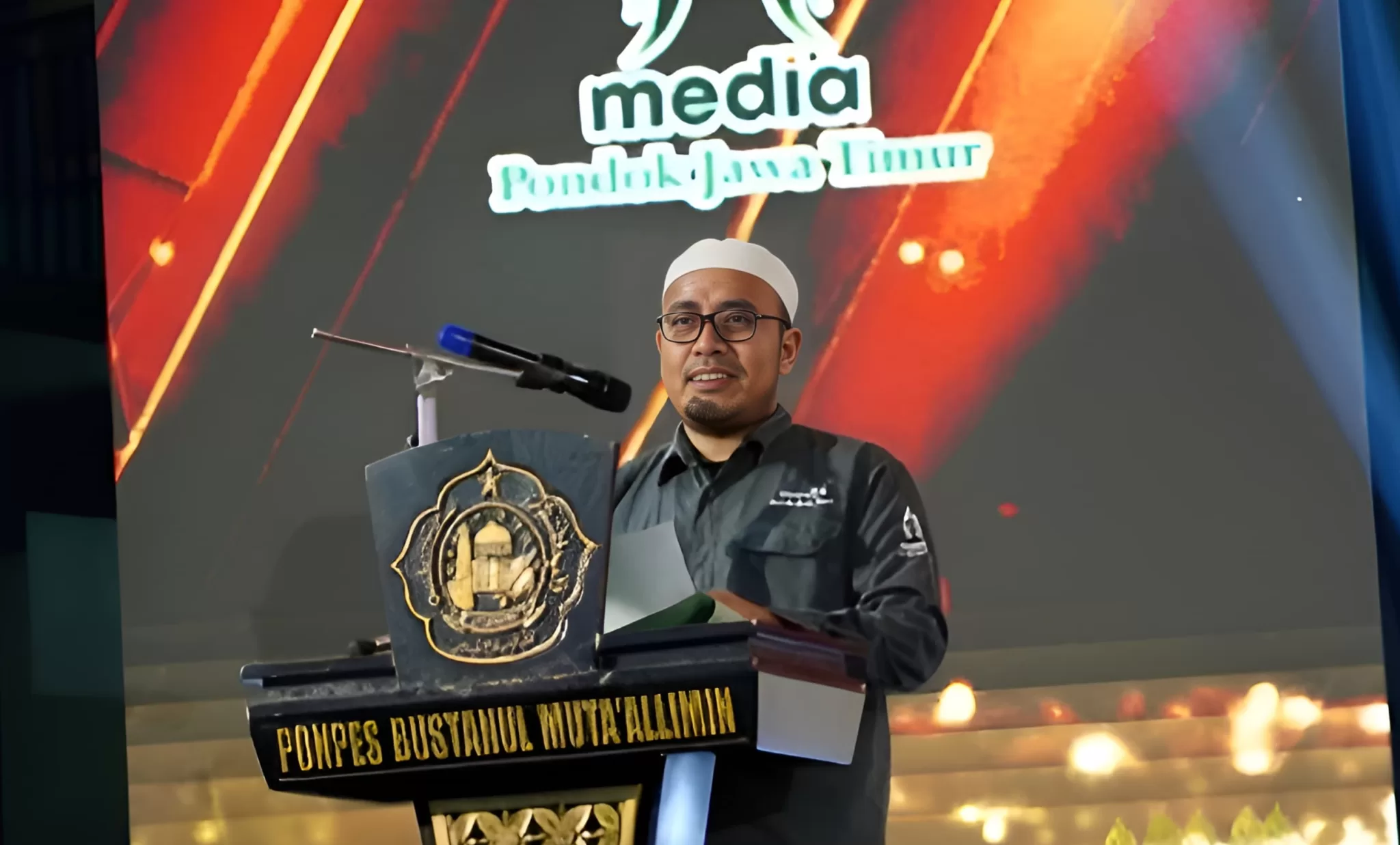 Ustadz Alil Wafa membacakan Pernyataan sikap (Alil Wafa for BacainD)