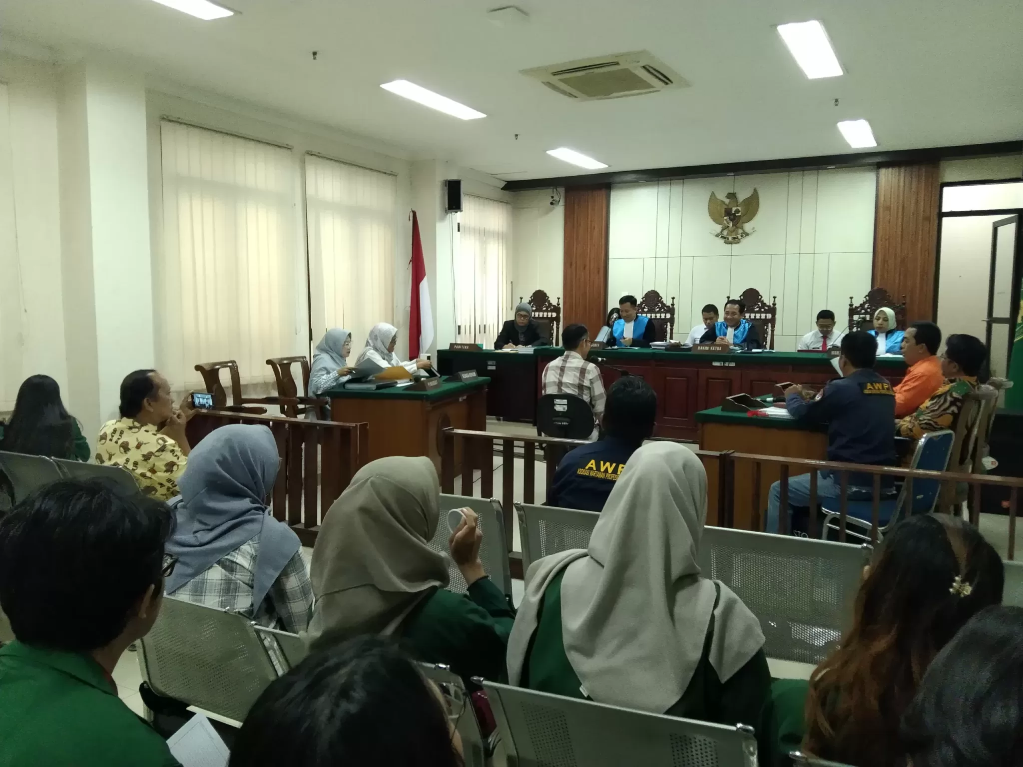 Suasana Sidang Lanjutan AWPI vs Pemkot Bekasi. (ist)