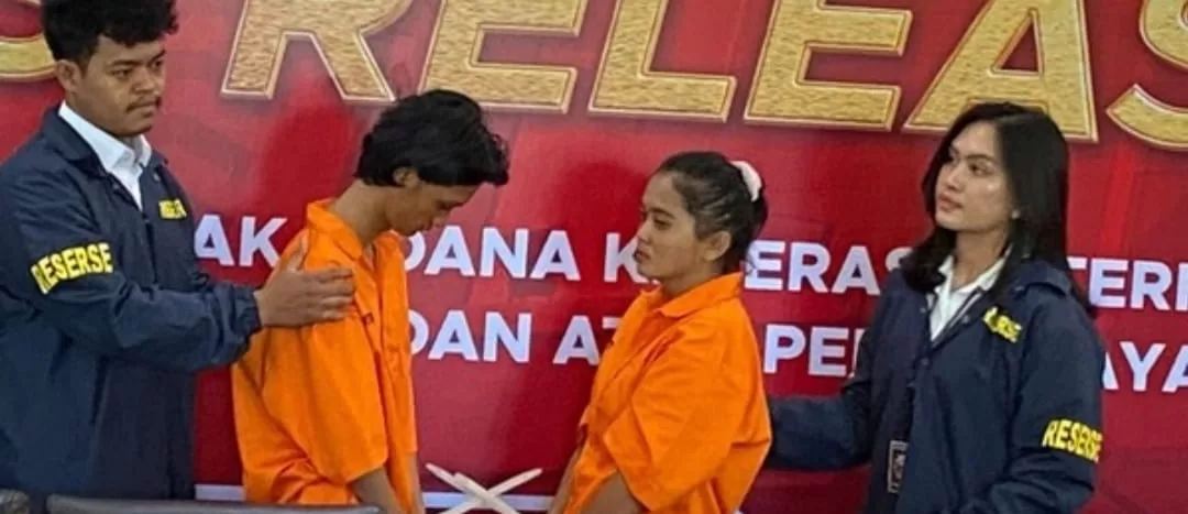 Kedua Pelaku saay dihadirkan di Konferensi Pers (Frm)