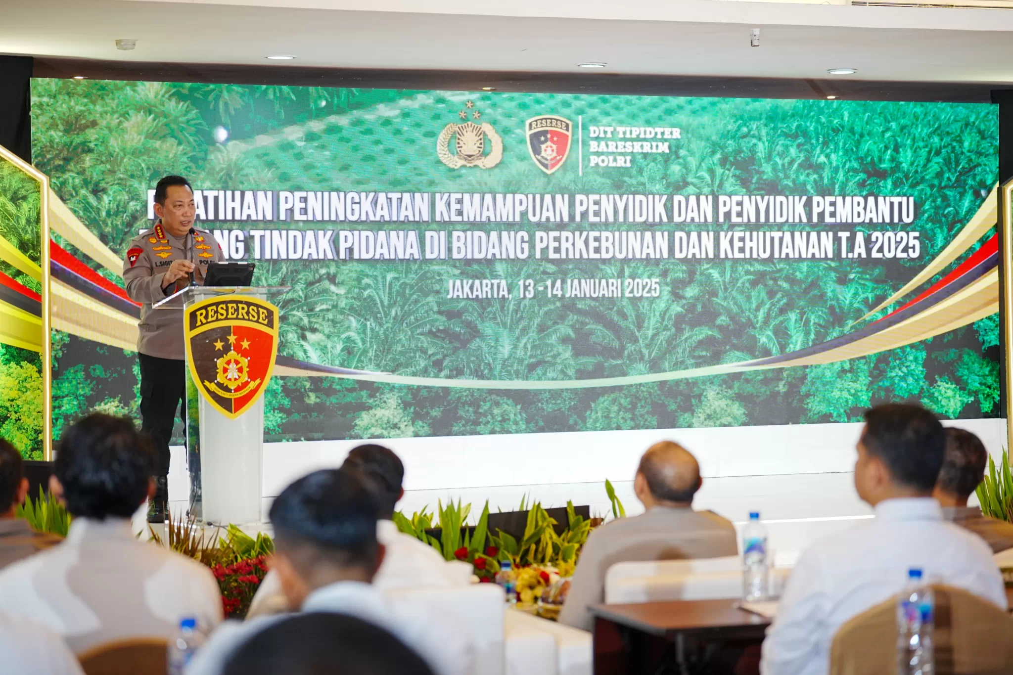 Kapolri Jenderal Pol Listyo Sigit Prabowo menyampaikan sambutan (humas for BacainD)