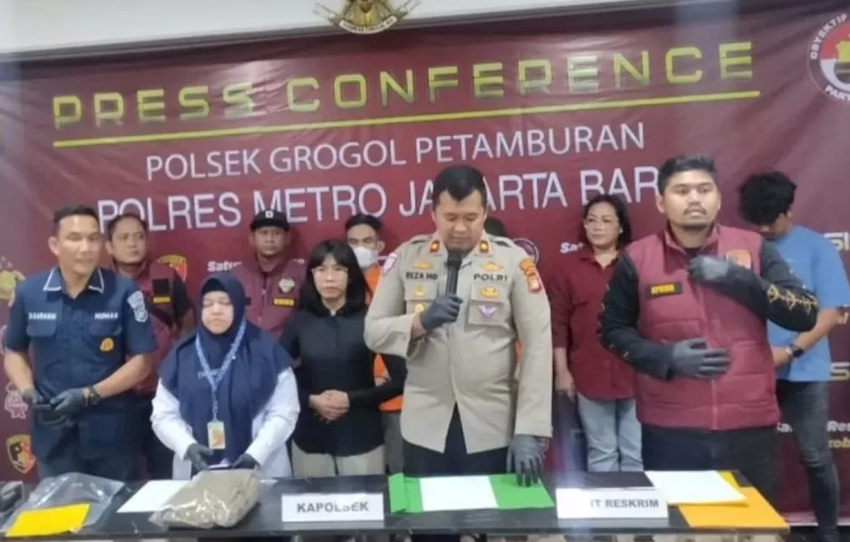 Kapolsek Grogol Petamburan Kompol Reza Hafiz Gumilang menyampaikan hasil visul (Frm)