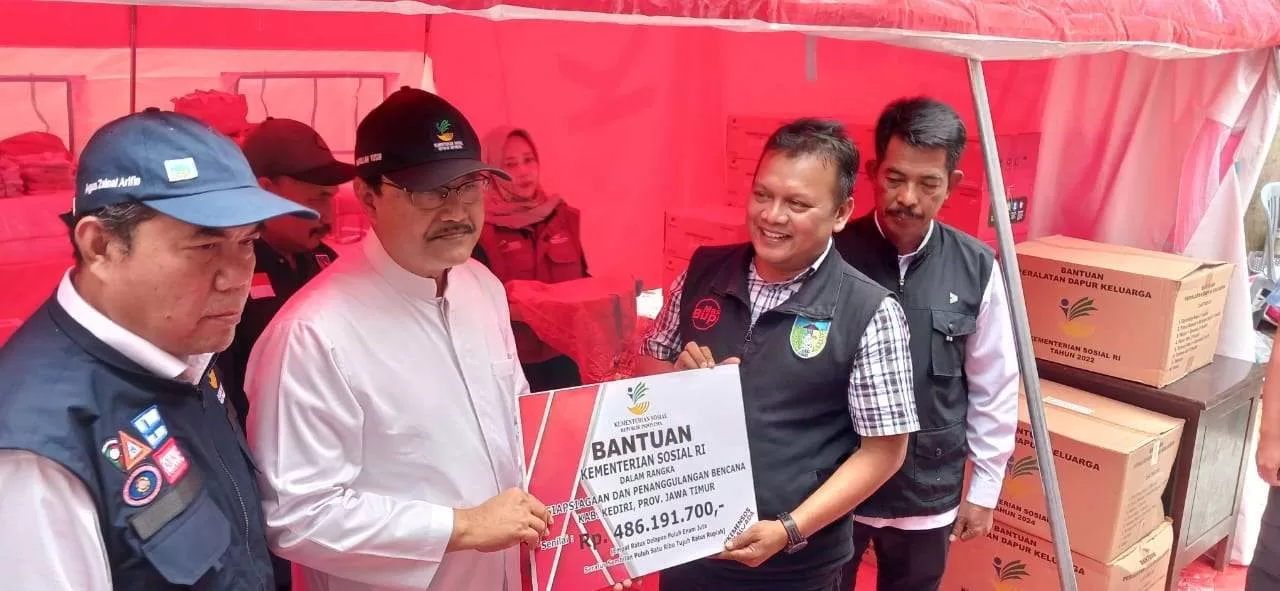 Gus Ipul, Mensos RI Resmikan Lumbung Sosial ke 730 di Kabupaten Kediri. (Istimewa)