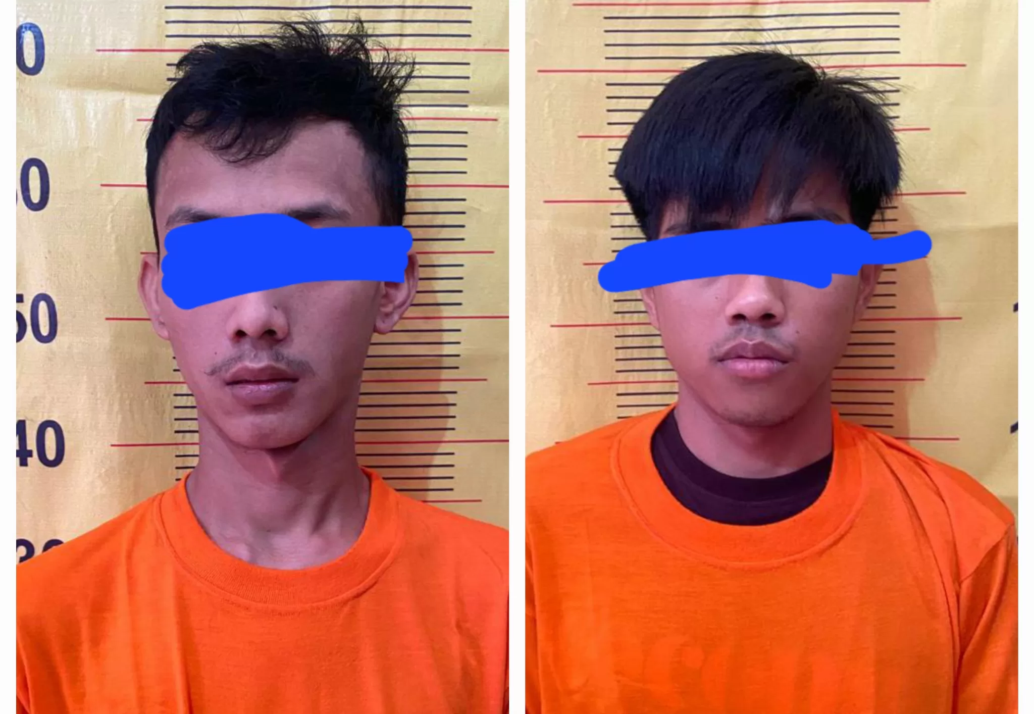 2 Remaja saat diamankan polisi. (Hms)