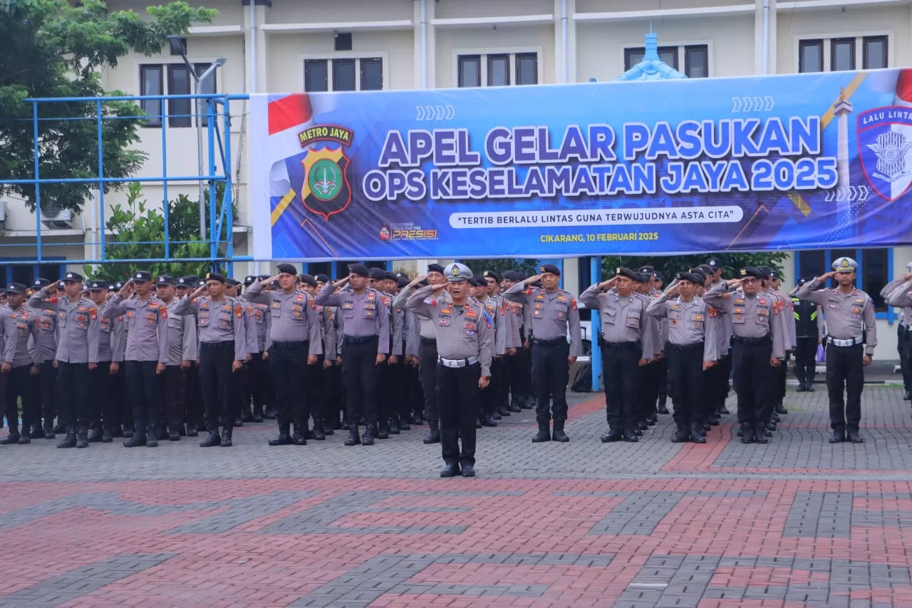 Apel Gelar Pasukan Operasi Keselamatan Jaya 2025. (Hms)
