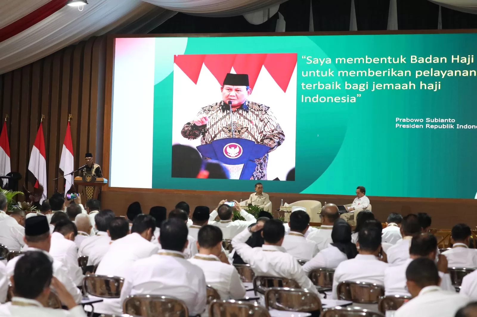 Kepala BP Haji, Mochamad Irfan Yusuf, saat menyampaikan sambutannya. (Ist/AZ)