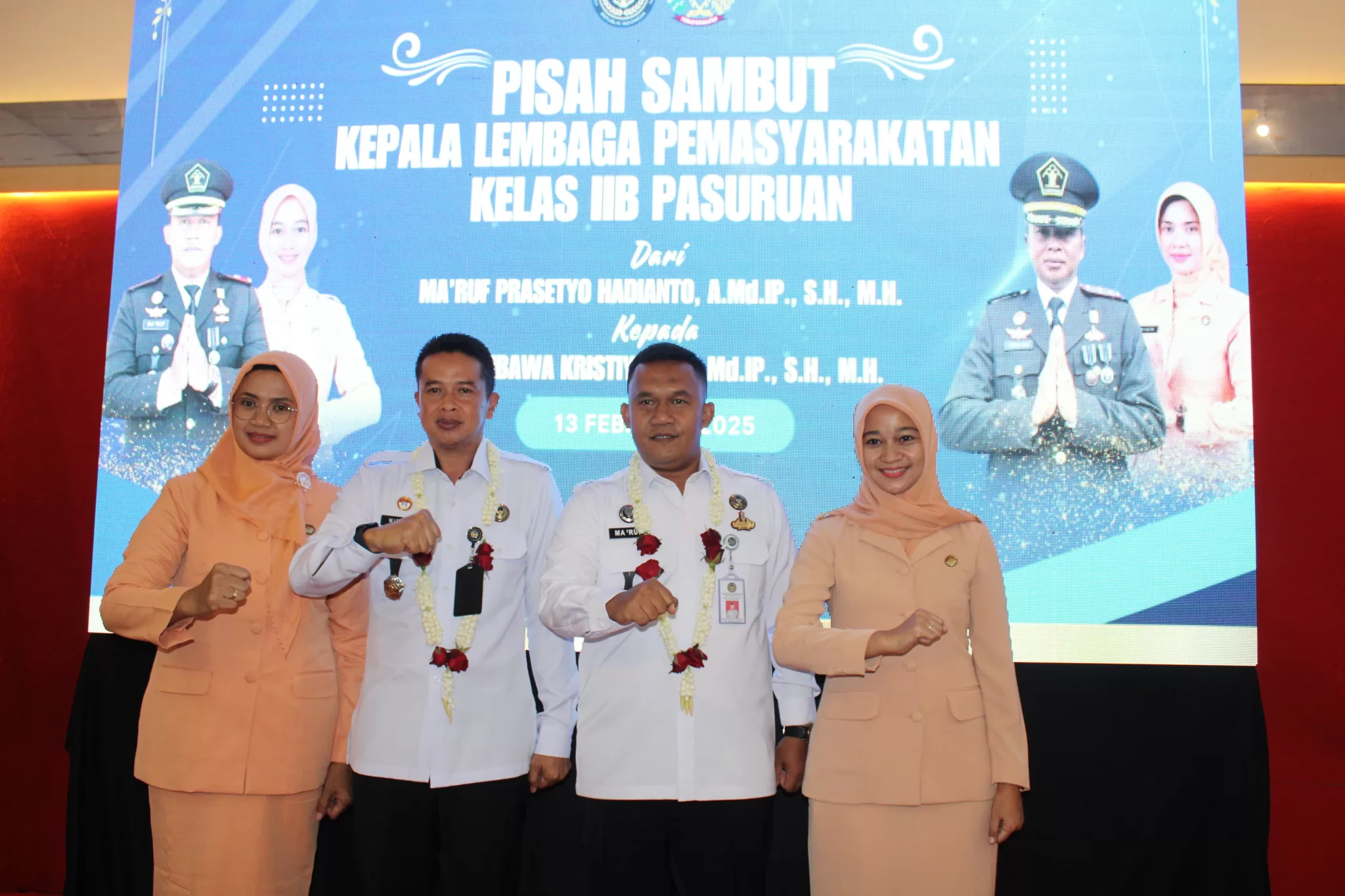 Pisah Sambut Kalapas Kelas II B Pasuruan.