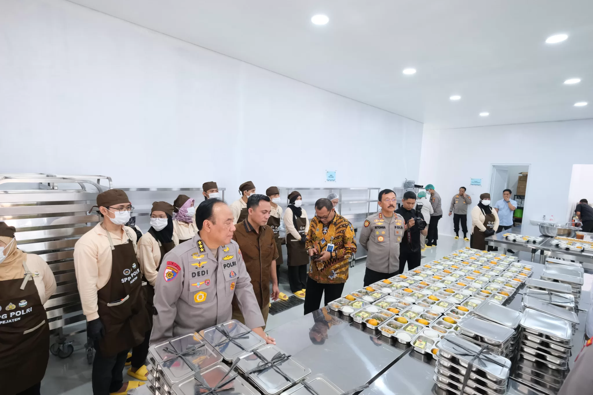 Polri Bersama BGN dan YKB Uji Coba Program Makan Bergizi Gratis. (Hms for BacainD.com)