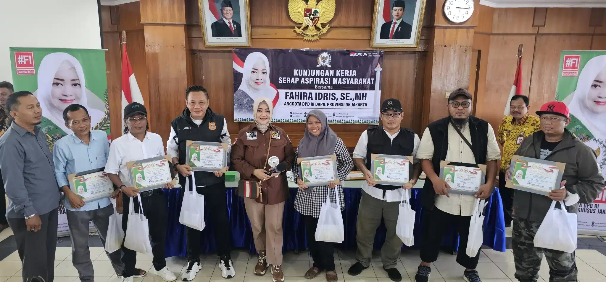Anggota Dewan Perwakilan Daerah (DPD) RI, Fahira Idris, S.E., M.H., saat melakukan reses di Kelurahan Angke. (Ist)