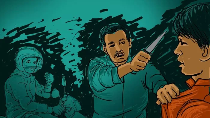 ilustrasi 2 Preman Karawang Palak Warga (Ist)