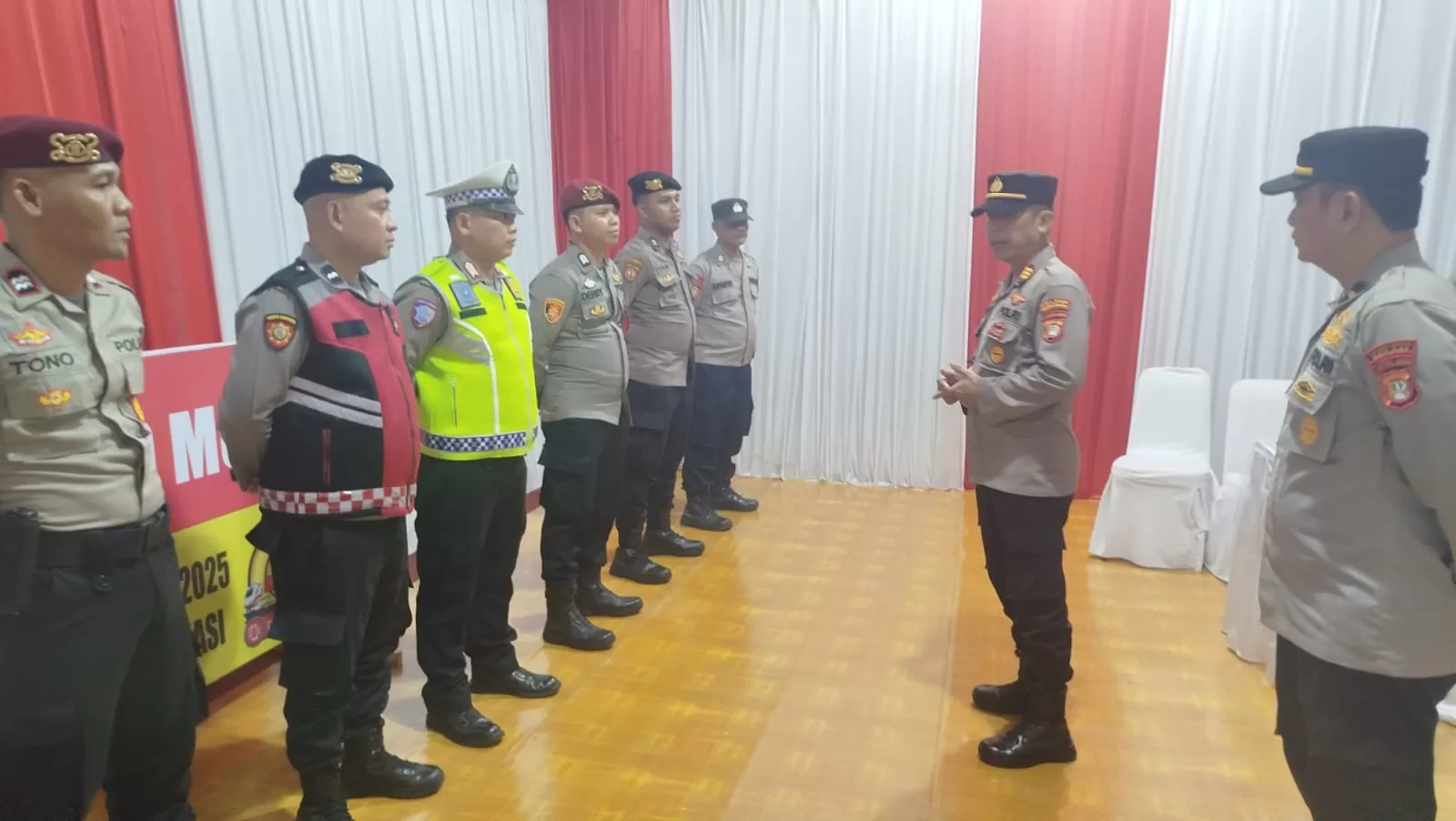 Apel Pengamanan Mudik Lebaran Polsek Tambun Utara