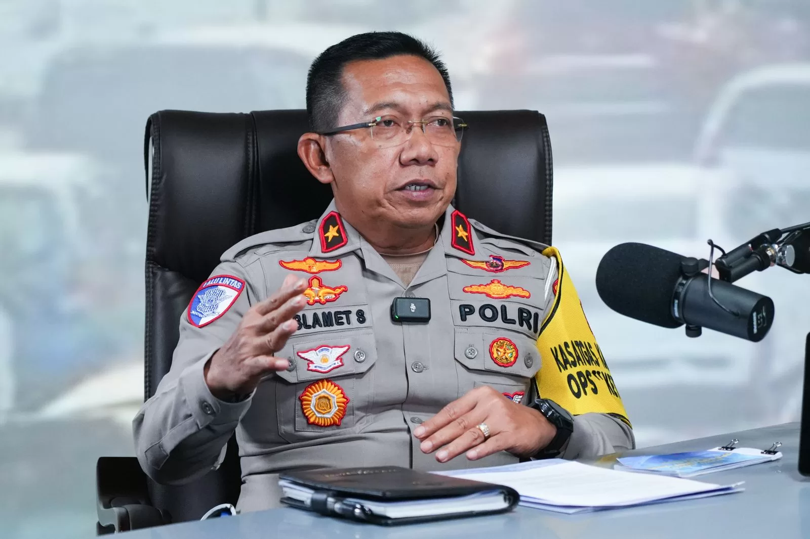 Dirgakkum Korlantas Polri Brigjen Pol Raden Slamet Santoso.