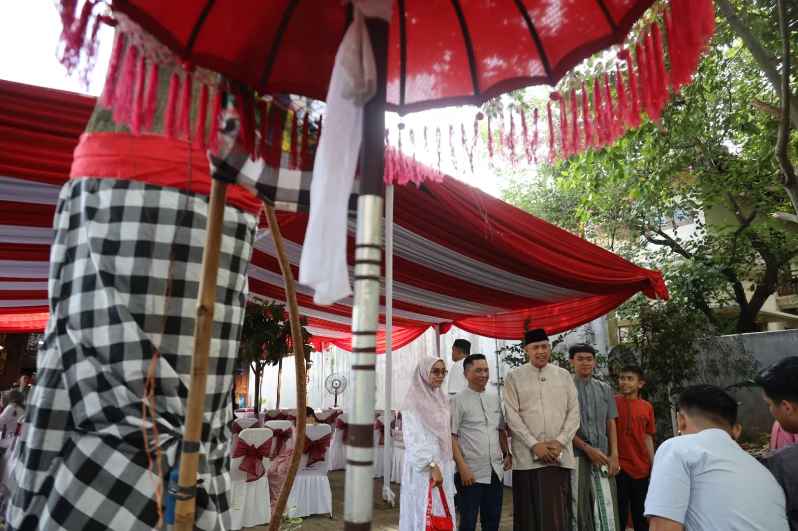 Konsep Unik di Rumah Wali Kota Bekasi, saat open house Hari Raya Idul Fitri.