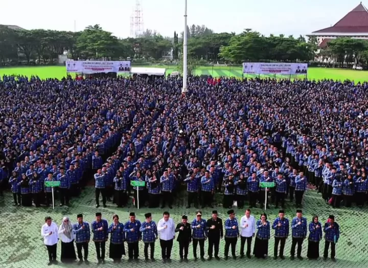 Pelantikan PPPK Kabupaten Bekasi, Cetak rekor terbanyak. (Hms)