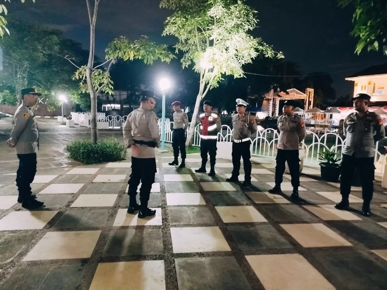 Gelar apel pengamanan mudik lebaran Polsek Tambun Selatan.
