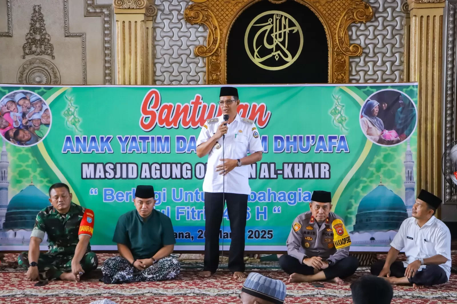 Wabup Kayong Utara saat menyampaikan sambutannya