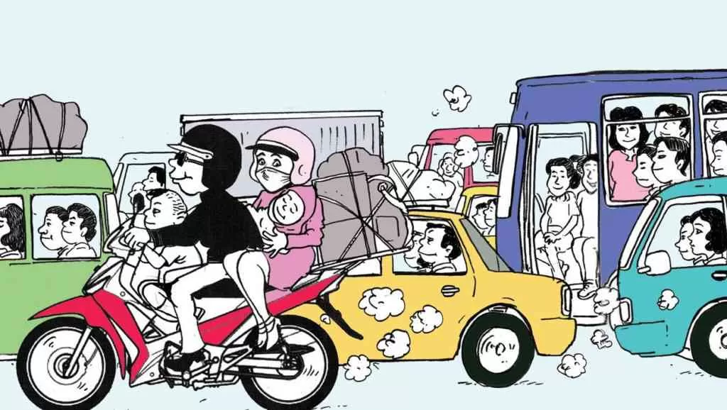 ilustrasi mudik lebaran. (Ist)