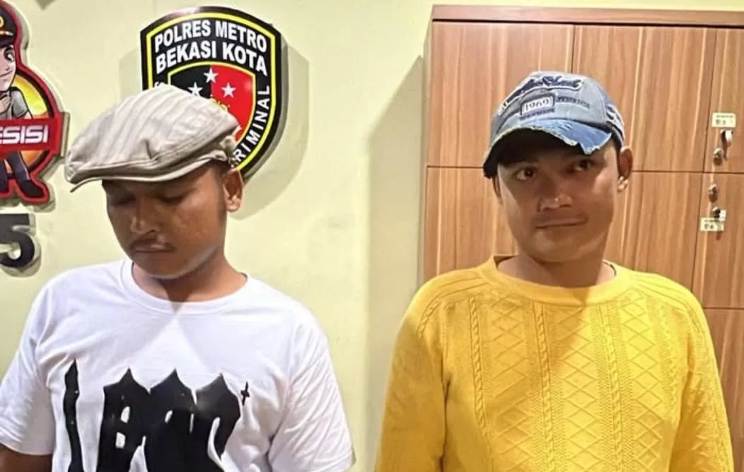 Dua Preman saat Diamankan oleh Pihak Kepolisian