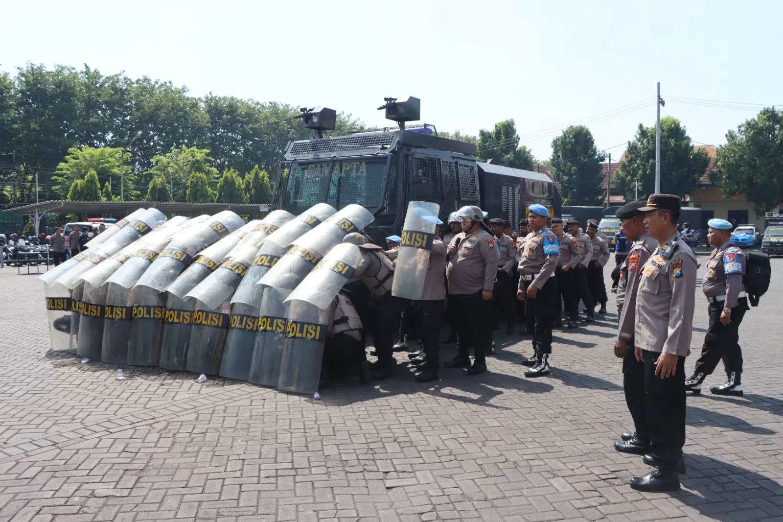 Gladi pengamanan Polres Pasuruan