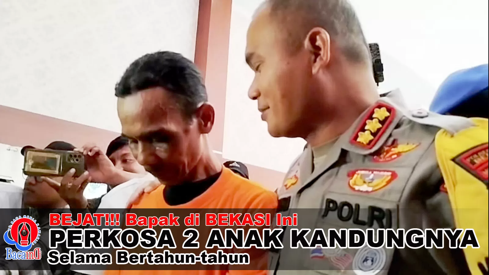 Tumb Video Liputan Bapak di Bekasi Perkosa 2 Anak Kandungnya Sendiri.