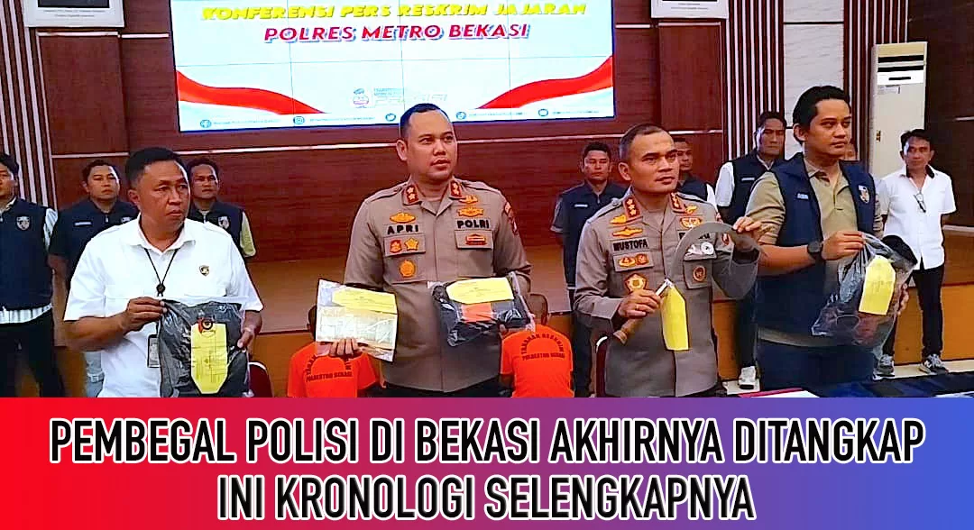 Video Liputan: Pers Rilis kronologi Lengkap Pembegal Polisi di Bekasi.