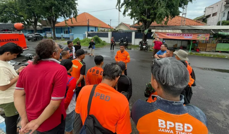 Suasana petugas Sar gabungan saat melakukan apel penutupan (BM)