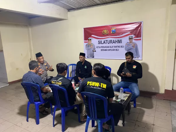 Jaga Kondusifitas Perguruan Silat dengan Preventif dan Humanis, Kapolres Pasuruan Apresiasi Polsek Beji