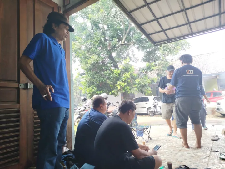 Pokja Wartawan Polres Metro Bekasi saat Idul adha