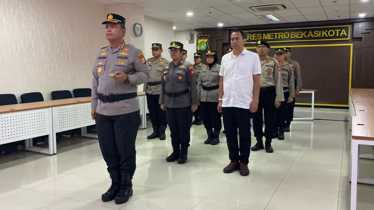 Kapolres Metro Bekasi Kota Ikuti Upacara Pemuliaan Nilai Tribrata Secara Virtual