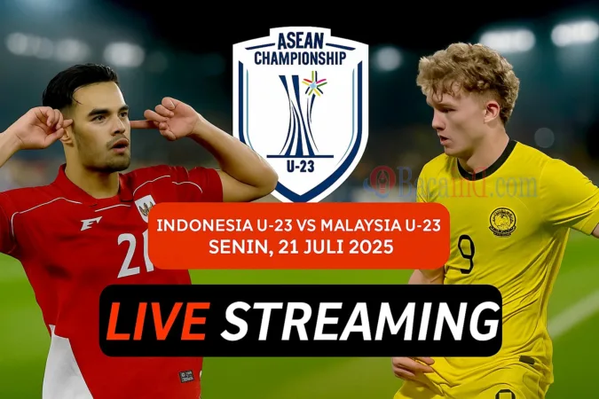 Link Live Streaming Indonesia Vs Malaysia U-23 di Piala AFF U-23 2025