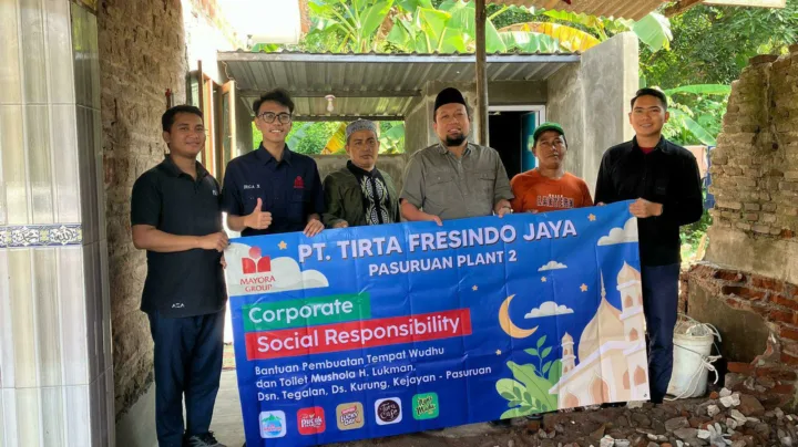 PT Tirta Fresindo Jaya Pasuruan Plant 2 Tingkatkan Fasilitas Ibadah Warga Dusun Tegalan