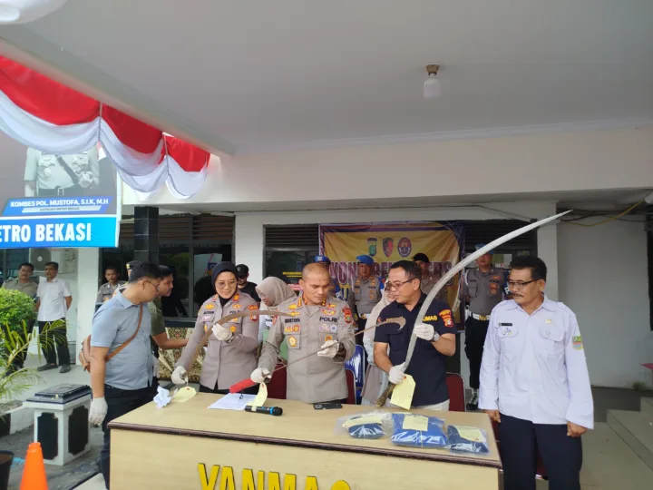 Empat Pelajar Diamankan Polisi Usai Tawuran Berdarah di Kedungwaringin Bekasi