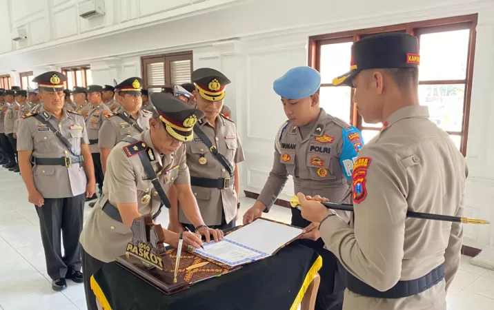Pergantian Pucuk Pimpinan 2 Polsek Jajaran Polres Pasuruan Kota