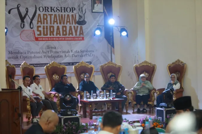 Tiga Pengedar Sabu Satu Jaringan Diringkus, Polisi Sita 43 Gram Sabu 1 Suasana Workshop Wartawan Surabaya (BM)