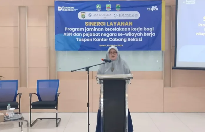 BacainD.com – PT Taspen (Persero) Kantor Cabang Bekasi menggelar kegiatan Sinergitas Layanan bagi Aparatur Sipil Negara (ASN), Pegawai Pemerintah dengan Perjanjian Kerja (PPPK), serta Pejabat Negara di wilayah kerjanya.