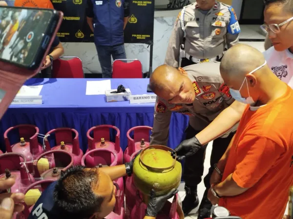 Polres Metro Bekasi Bongkar Sindikat Penyuntikan Gas Subsidi ke Tabung Komersial, Untung Ratusan Juta