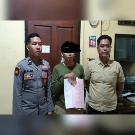 Polisi menunjukkan Terduga Pelaku Persetubuhan (humas)