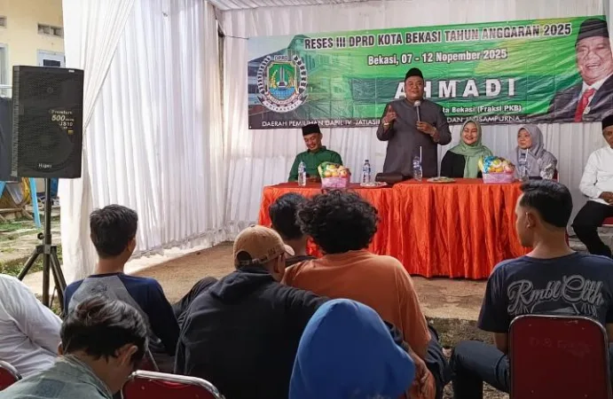 Anggota DPRD Kota Bekasi Fraksi Partai Kebangkitan Bangsa (PKB), Ahmadi, menegaskan komitmennya untuk memperkuat sinergi antara pemerintah daerah, pengurus lingkungan, dan kalangan pemuda dalam mewujudkan pembangunan yang merata.