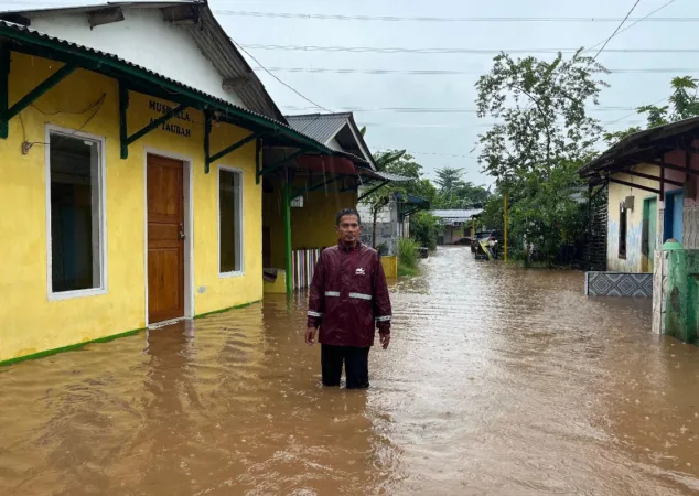Kondisi rumah warga terendam Banjir di Kecamatan Winongan (BM)