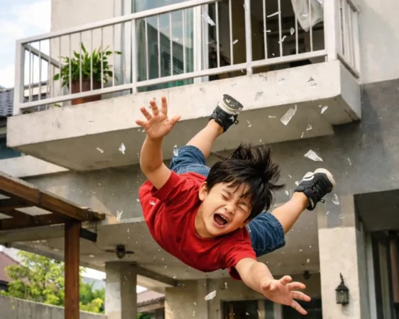 Viral Anak Terjatuh dari Balkon, Polisi Temukan Fakta Mengejutkan