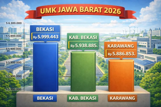 Wow! UMK Bekasi Jadi yang Tertinggi, Karawang Menyusul di Urutan Nomor 3 di Jabar