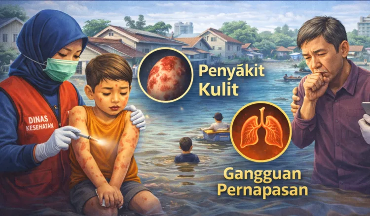 Dinkes: Banjir Bekasi Picu Lonjakan Penyakit Kulit dan Gangguan Pernapasan